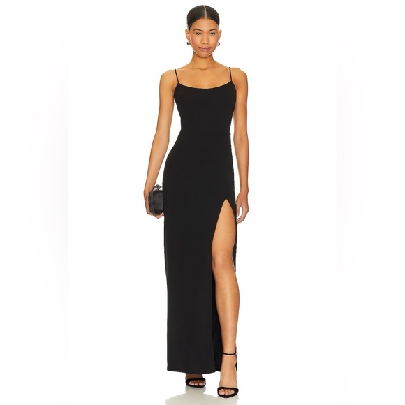Katie May Dresses & Skirts - Katie May Side Slit Karla Dress in BLACK NWT